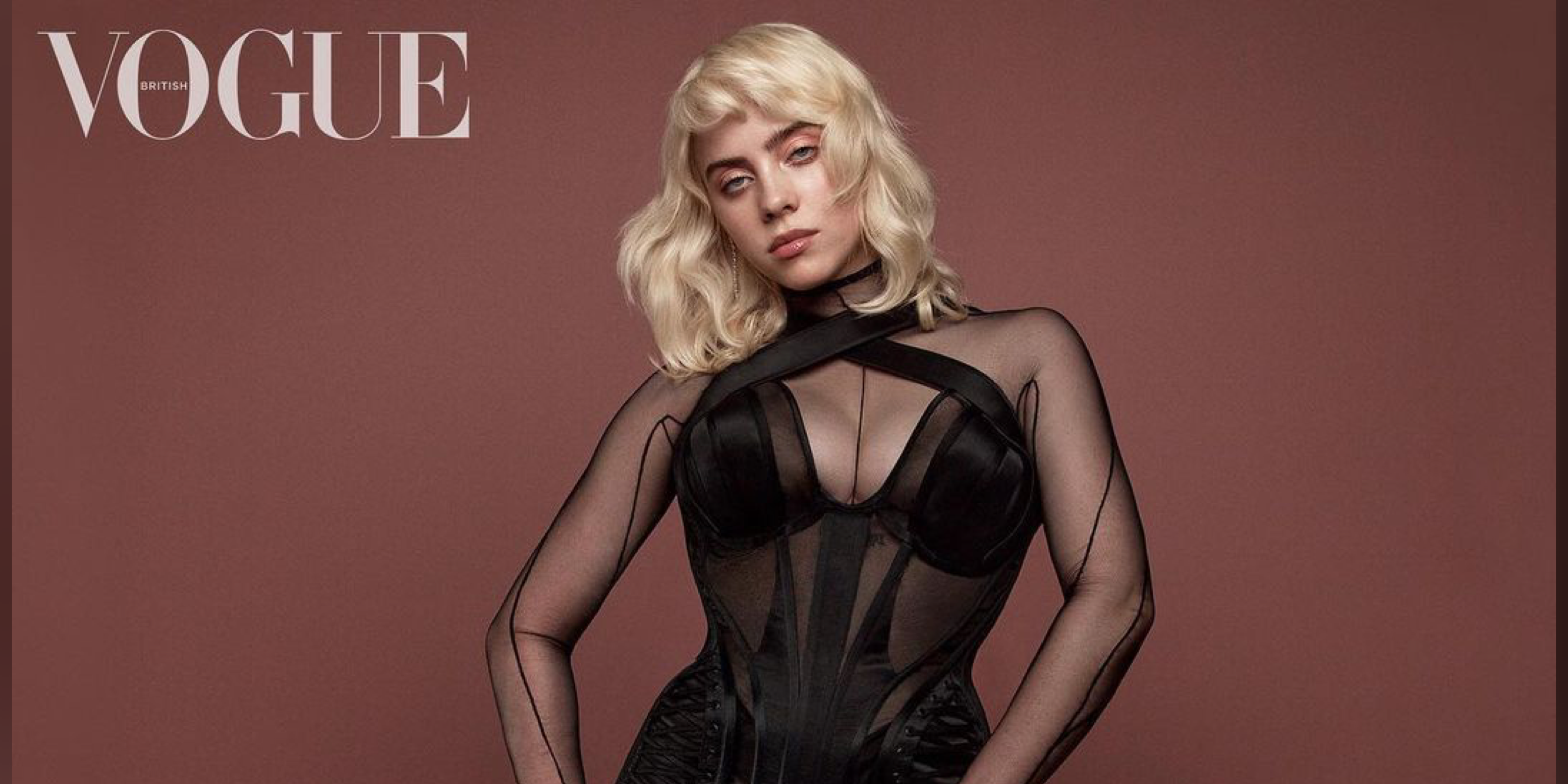 Billie Eilish swaps baggy clothes for lingerie, discusses body image in  latest issue of British Vogue